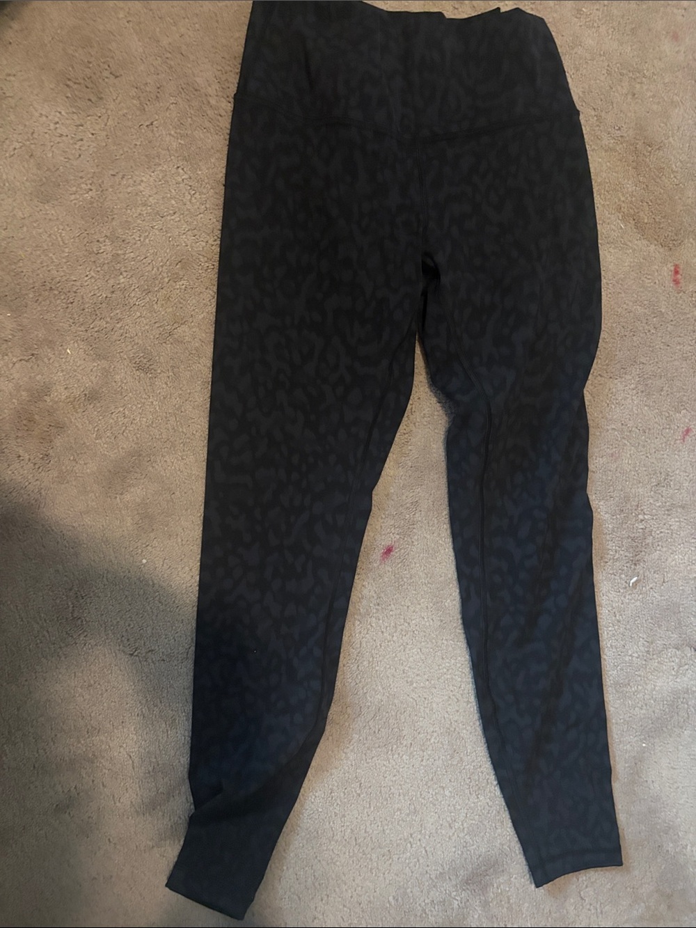 Black Animal Print Lululemon Leggings